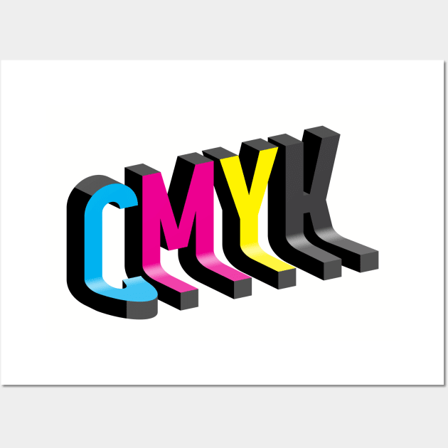 CMYK Wall Art by OldSkoolDesign